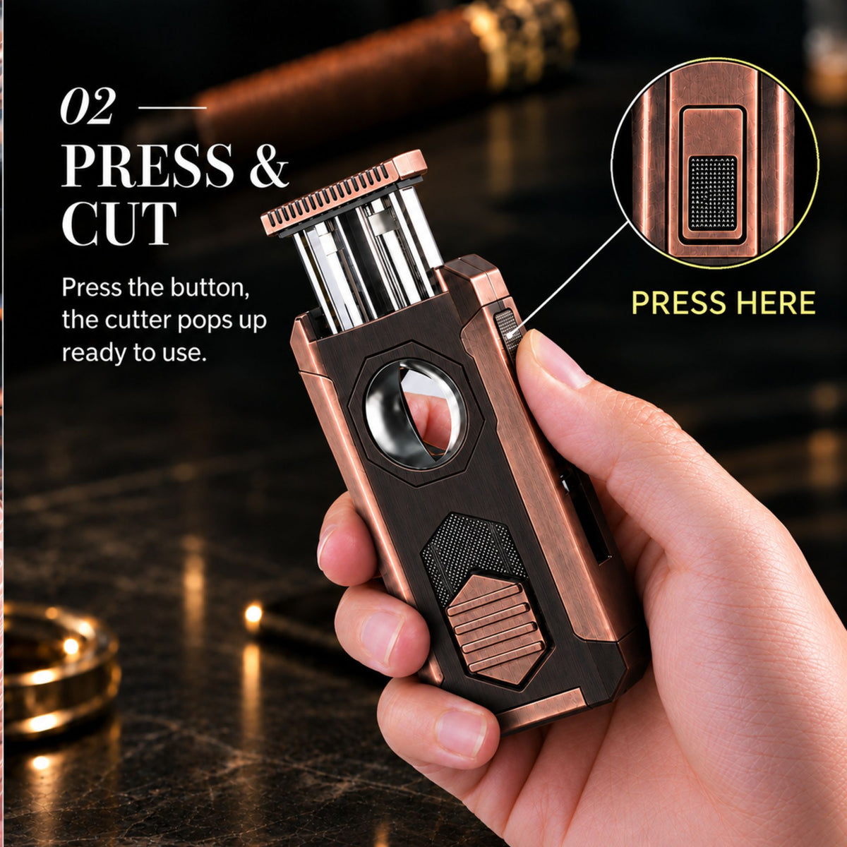 The Ignatto — All-in-One Cigar Lighter